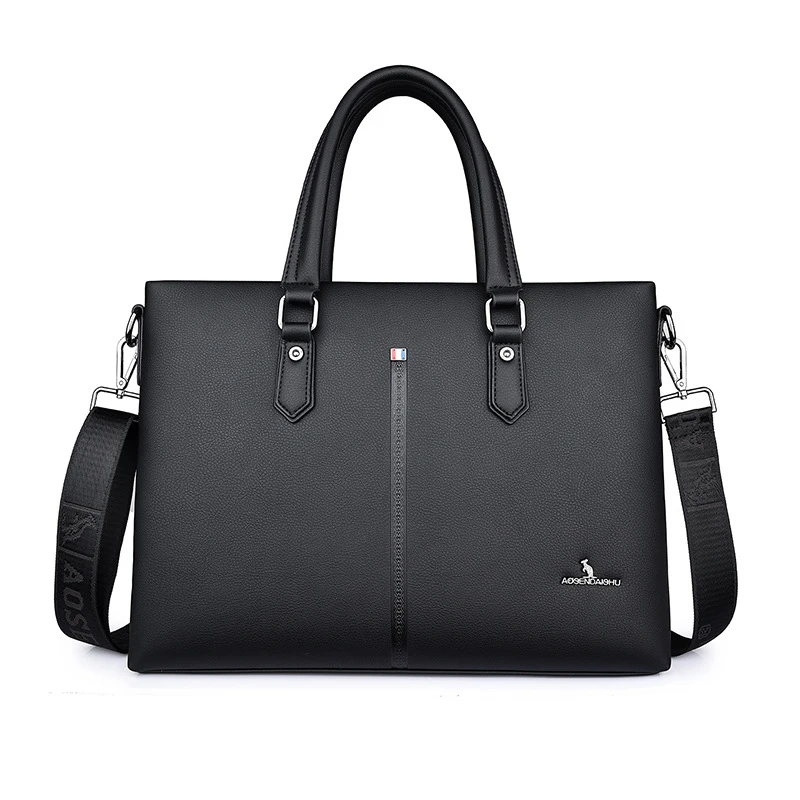 

2019 Latest model Famous design multi-function business man tote bag Large capacity High Quality zipper opening cross body bags