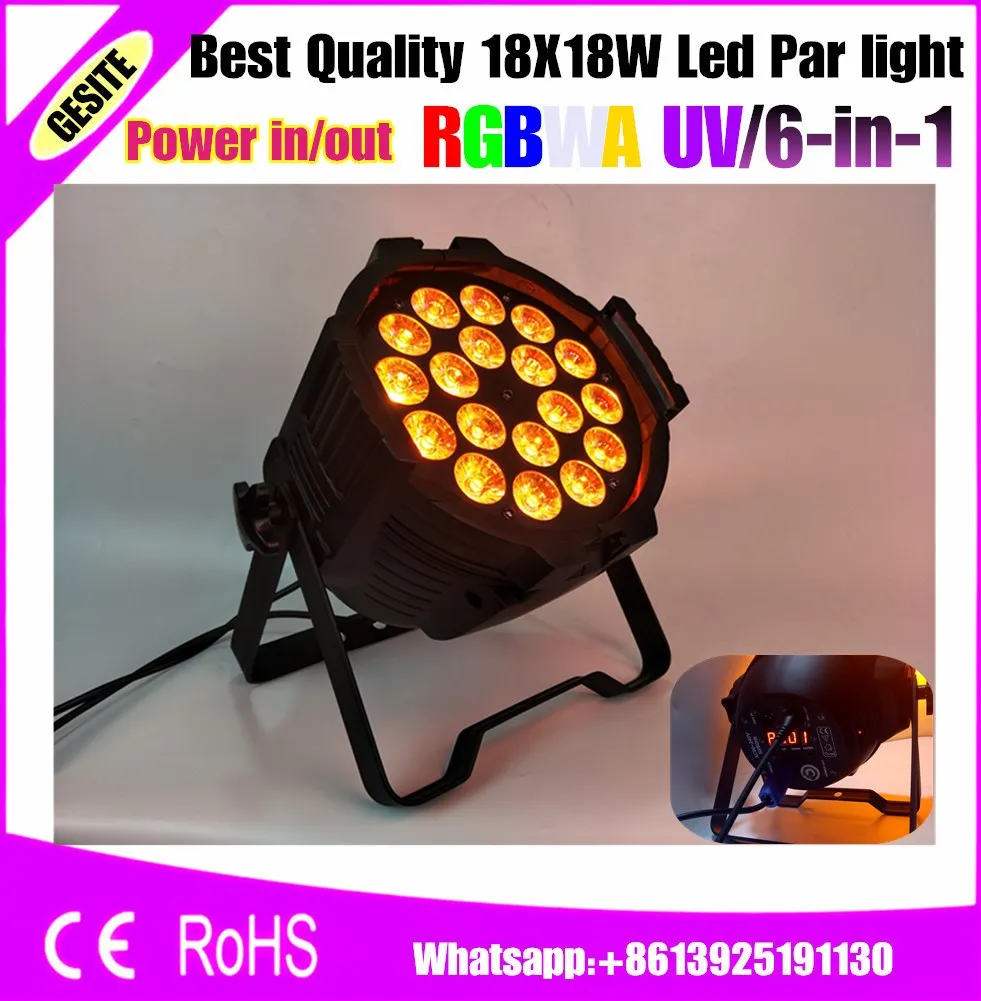 4 шт./лот American DJ Pro RGBWAUV Led PAR 54 CAN DMX Control 4/8 18 шт.|dmx controller|led par 54par |