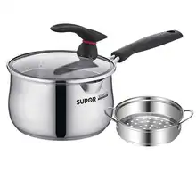 Нержавеющая композитная сталь Нижняя емкость для молока маленький суповый горшок мгновенная лапша может быть покрыта индукционной плитой открытого пламени univers