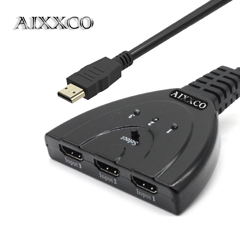 Aixxco Hdmi Hub 3 Port 1080p 3d Hdmi Switcher Switch Splitter With Cable For Pc Tv Hdtv Dvd Ps3 Xbox 360 Cable Splitter Hdmi Cable Tv Signal Splittersplitter Tv Aliexpress Aixxco Hdmi Hub 3 Port 1080p 3d Hdmi Switcher Switch Splitter With Cable For Pc Tv Hdtv Dvd Ps3 Xbox 360 Cable Splitter Hdmi Cable Tv Signal Splittersplitter Tv Aliexpress