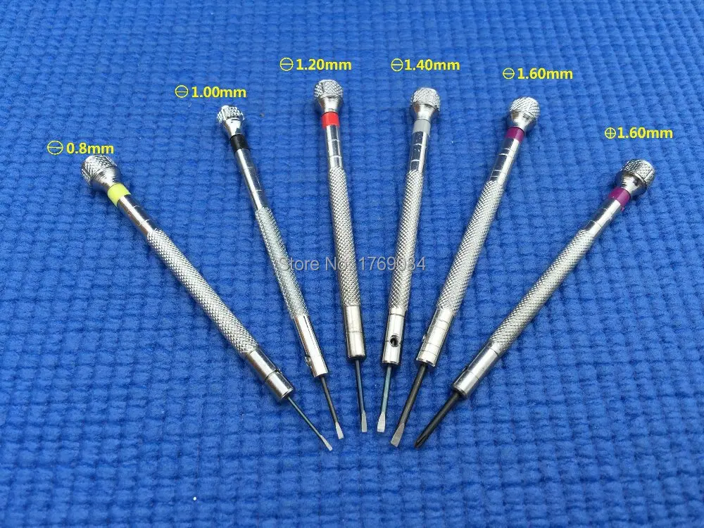 6 шт. Набор прецизионных очков и часов для ремонта отверток комбинированный набор Плоских лезвий и крестовых лезвий набор инструментов для ремонта часов