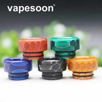 

VapeSoon 2pcs 810 Snake Skin Epoxy Resin Drip Tip For TFV8 TFV12 TFV8 Big Baby Reload RTA