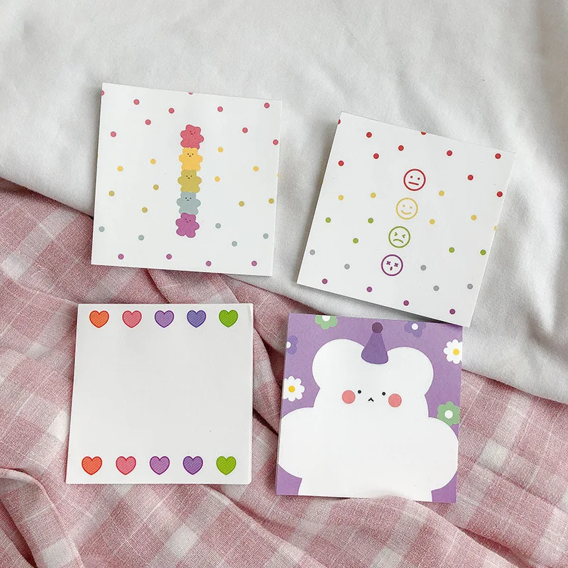 SIXONE 50 листов Ins Floret Candy Bear Note Book милый мультяшный блокнот портативный карманный с