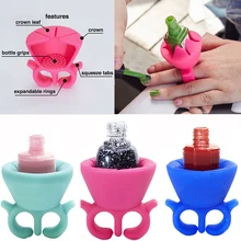 tweexy Nail Polish Holder makes painting your nails a lot easier tweexy ring nail polish holder