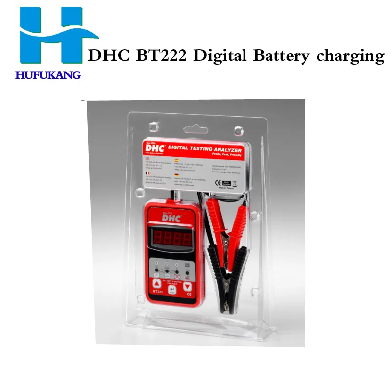 Analizador de sistema de arranque de carga de batería Digital, 2 unids