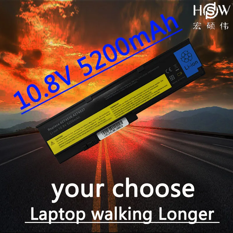 

HSW 6cell LAPTOP Battery For LENOVO ThinkPad X200 X200S X201 X201i X201S 42T4834 42T4835 43R9254 42T4537 42T4541 42T4536 42T4538