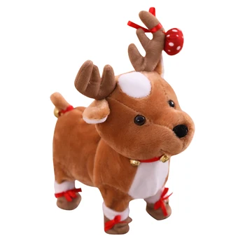

Talking Singing Christmas Reindeer speaking plush toys Electronic stuffed animals for children girls boys baby Humor Ted