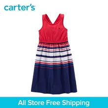 Carter s 1 Piece Fourth Of July Handkerchief Dress girl summer baby children kids clothing 251G486