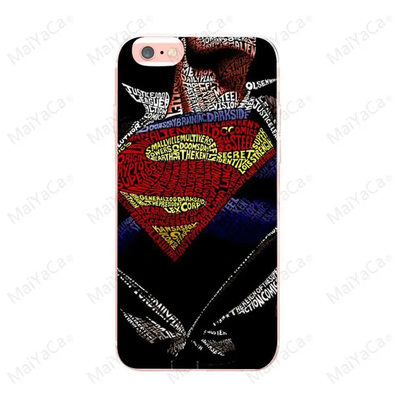 MaiYaCa Superman s equals hope for iphone X XS XR 5 5S SE case TPU Transparent For iphone 8 8plus 7plus Ultra Thin Silicone case