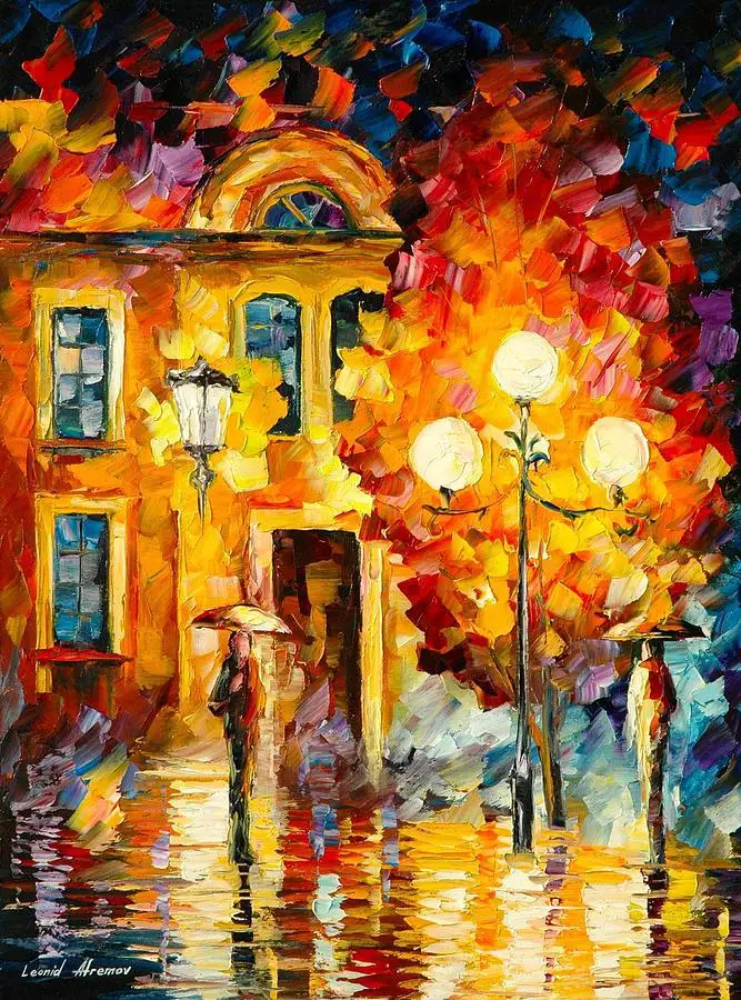 beautiful Painting Home Decor belated meeting Colorful oil paintings