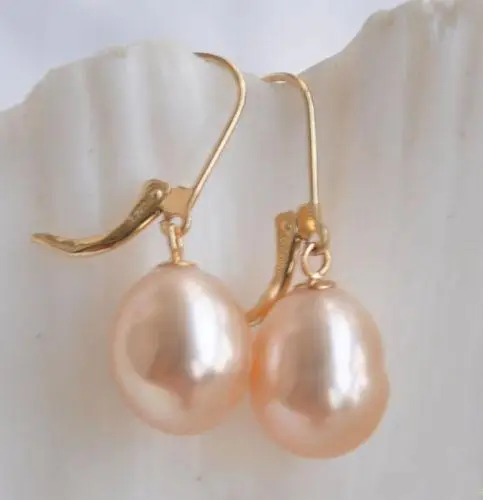 

Selling >A PAIR 10-12MM AUSTRALIAN SOUTH SEA PINK PEARL EARRING jewerly