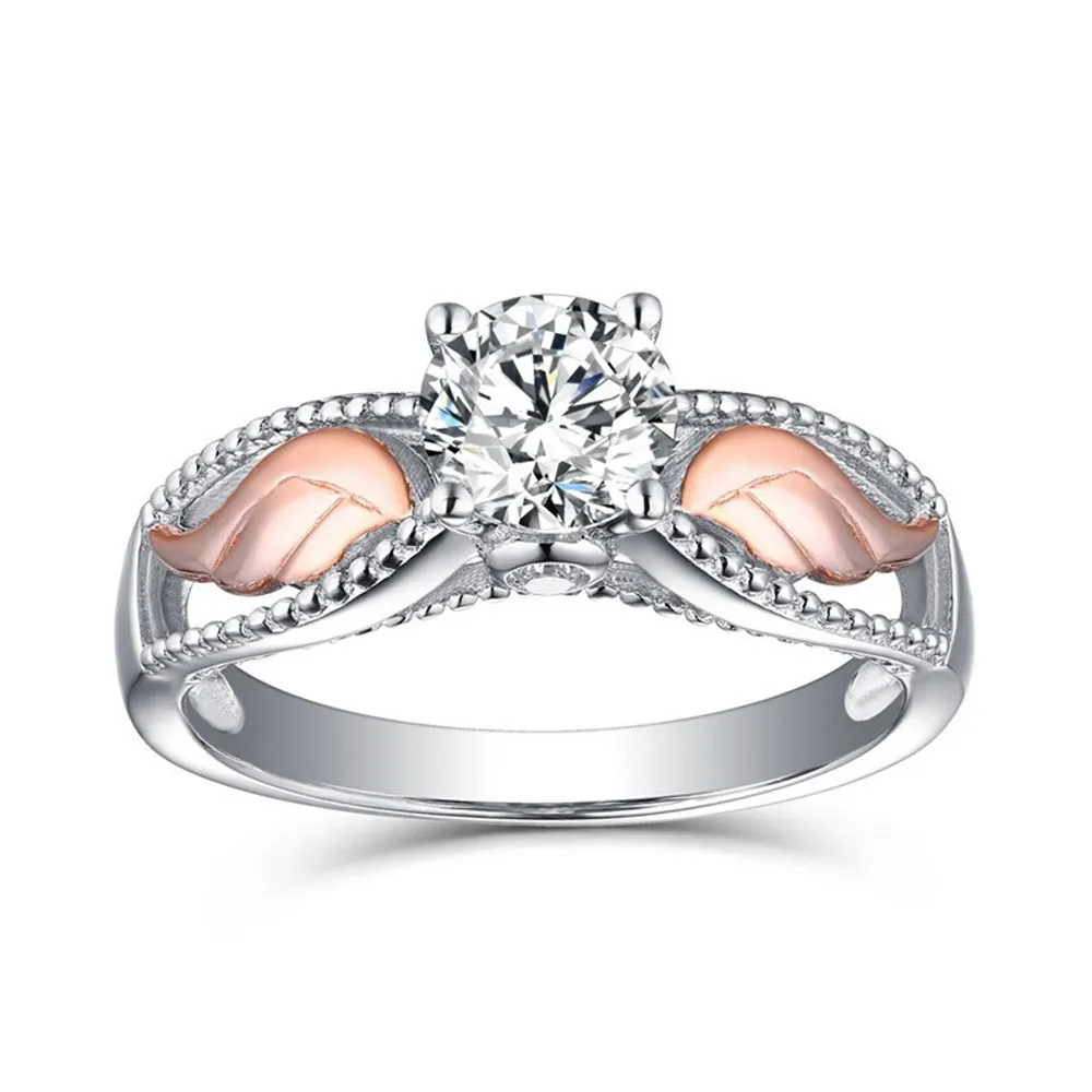 Buy Engagement Ring Fashion Angel Wings Colour Ring