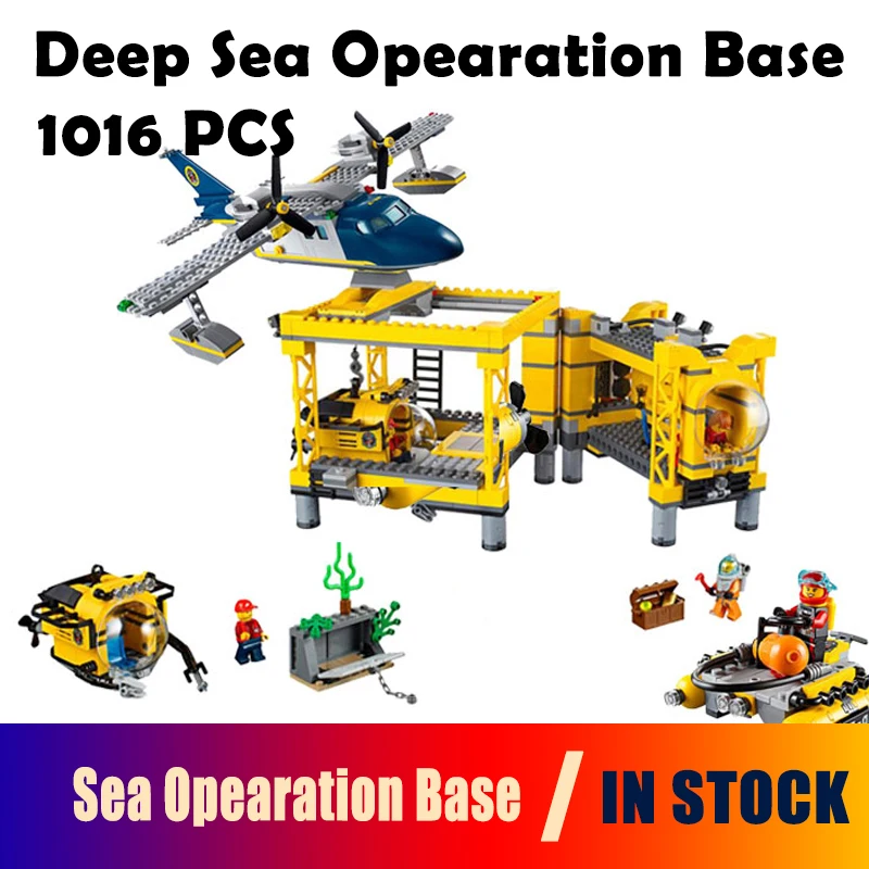 

Model Building Blocks toys 02088 Deep Sea Opearation Base compatible with lego City Series 60096 Educational DIY toys & hobbies