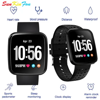 

SunKinFon Smart Wristband W6 Fitness Tracker Heart Rate Blood Pressure Monitor Bracelet Smart Band for Samsung Galaxy S8 Plus S8