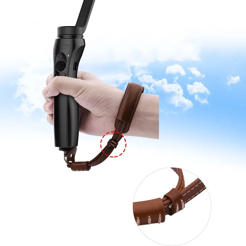 

Official Emax PU Material Lanyard Hand Strap Wristband Black/Brown 215mm - MarSoar Handheld Gimbal