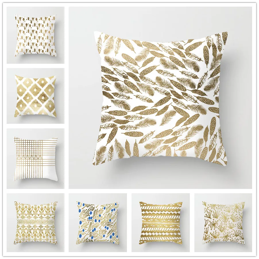 

45x45 PillowCase Square Pillow Cover Cushion Case Throw Hidden Zipper Closure Pillows Pattern For Bedroom Living Room 056-21
