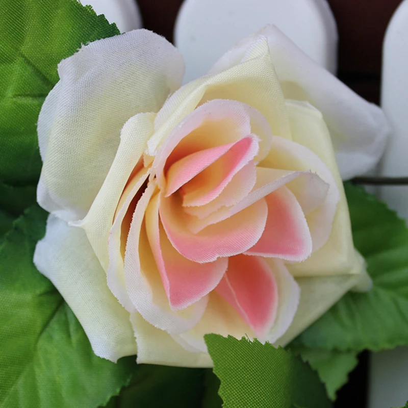 240 см Шелковая Роза цветок лоза Свадебные украшения DIY Висячие Искусственные листья украшения для домашнего праздника Моделирование поддельные розы дропшиппинг