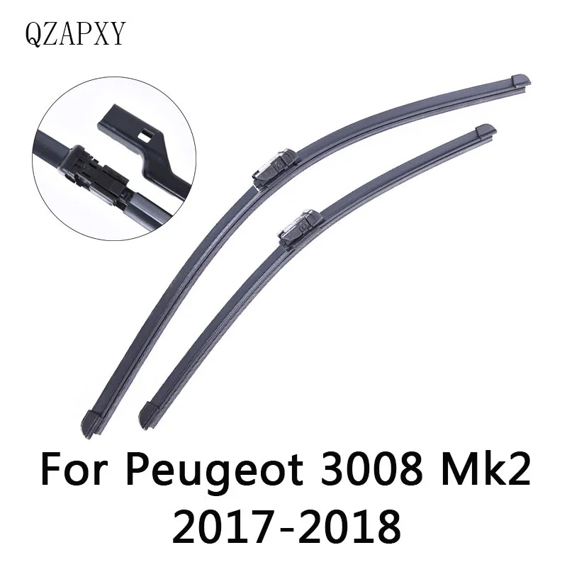 QZAPXY щекта стеклоочистителя для peugeot 3008 из 2008 2009 2010 2011 2012 2013 до стеклоочиститель автомобильных светодиодных фар аксессуары - Цвет: For Peugeot 3008 Mk2