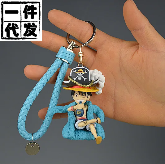 

IVYYE 1PCS One Piece 20th Luffy Anime Action Figure Key Chain PVC Figures Keyring Toys Keychain Keyholder Unisex Gifts NEW
