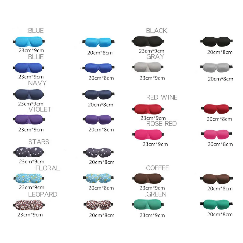 Sleep Mask Padded Shade Cover Travel Relax Aid Shades Helper Eye Blindfold Sleep Masks (4)