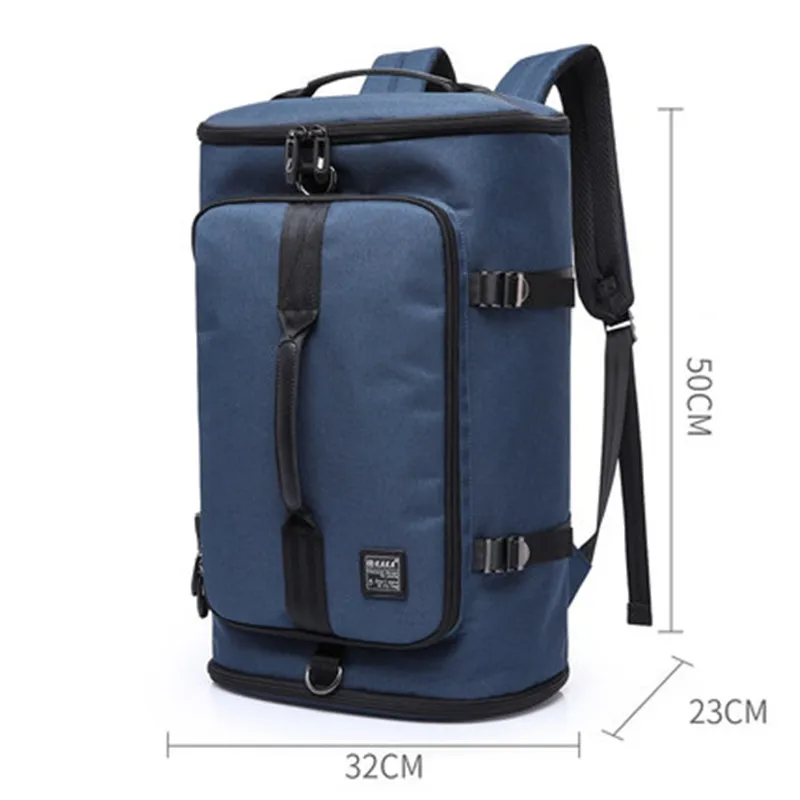 TECHWILL 40L Пеший Туризм Отдых путешествия ноутбук рюкзак анти-вор Для мужчин Многофункциональный Альпинизм мешок Водонепроницаемый Сумки-холсты - Цвет: blue