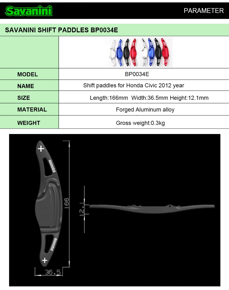 Savanini Алюминиевый Рычаг переключения передач для Honda Civic gen 9(2012 год) CRV() Авто Стайлинг