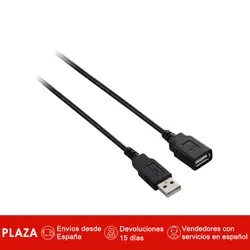 V7 кабель разгибателей para USB 2,0 USB де A (м/ч) негр 1,8 m, 2,0, мачо/Hembra, negro