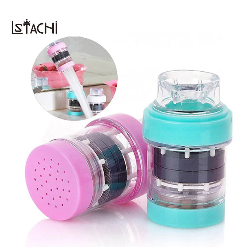 

LSTACHi Kitchen Faucet Water Filter Healthy Active Carbon Water Filter for Household Blue Pink White Color Faucet Purifier