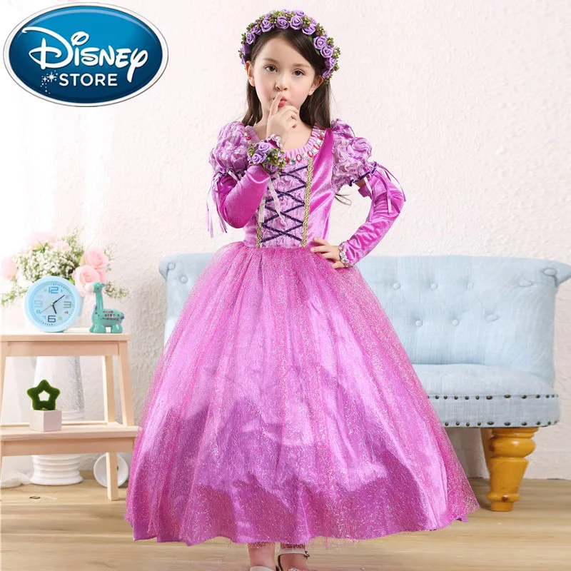 Disney Frozen Girls Summer Kids dress for Girl Cinderella Snow Queen