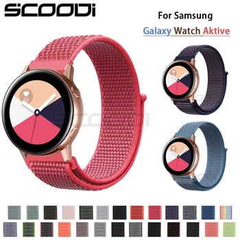 

20mm Watch Band for Samsung Galaxy Watch Active Band Gear Sport Strap Nylon Loop Woven Band For Samsung Classic S2 Watch band