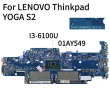KoCoQin ноутбук материнская плата для Lenovo Thinkpad YOGA 13 S2 Yoga13 I3-6100U материнская плата 01AY549 01AV600 DA0PS8MB8G0 SR2EU DDR4