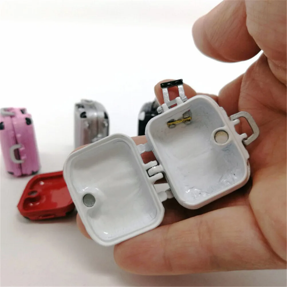 1PCS Fashion Travel Suitcase Luggage Toys Dollhouse Miniature My mini