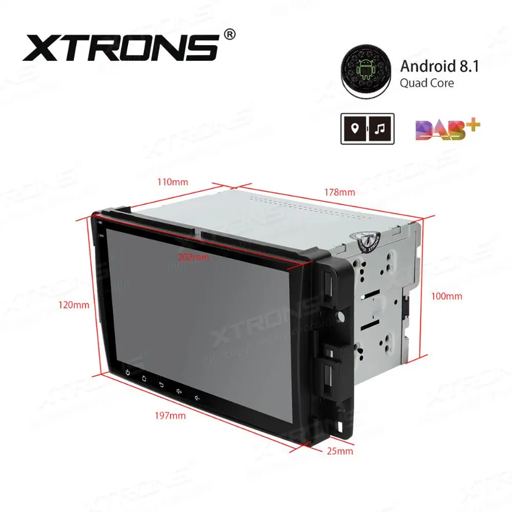 Discount 8" Quad-Core Android 8.1 Oreo OS Car Multimedia Navigation GPS Radio for Hummer H2 2008-2009 with Split Screen Function Support 4