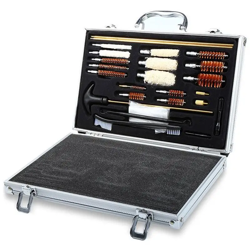 

tactical gun accessories M4 ar15 accessories Aluminum box rod Tube BRUSH Brass Brush Cleaning Kit Set for hunting airsoft