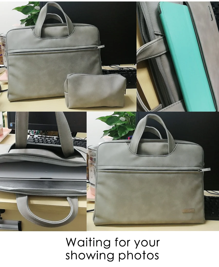 Сумка для ноутбука из искусственной кожи, чехол для Macbook Pro 13 15 mac book air 13 14 дюймов, рукав для ноутбука 15,6, женская и мужская водонепроницаемая сумка для ноутбука