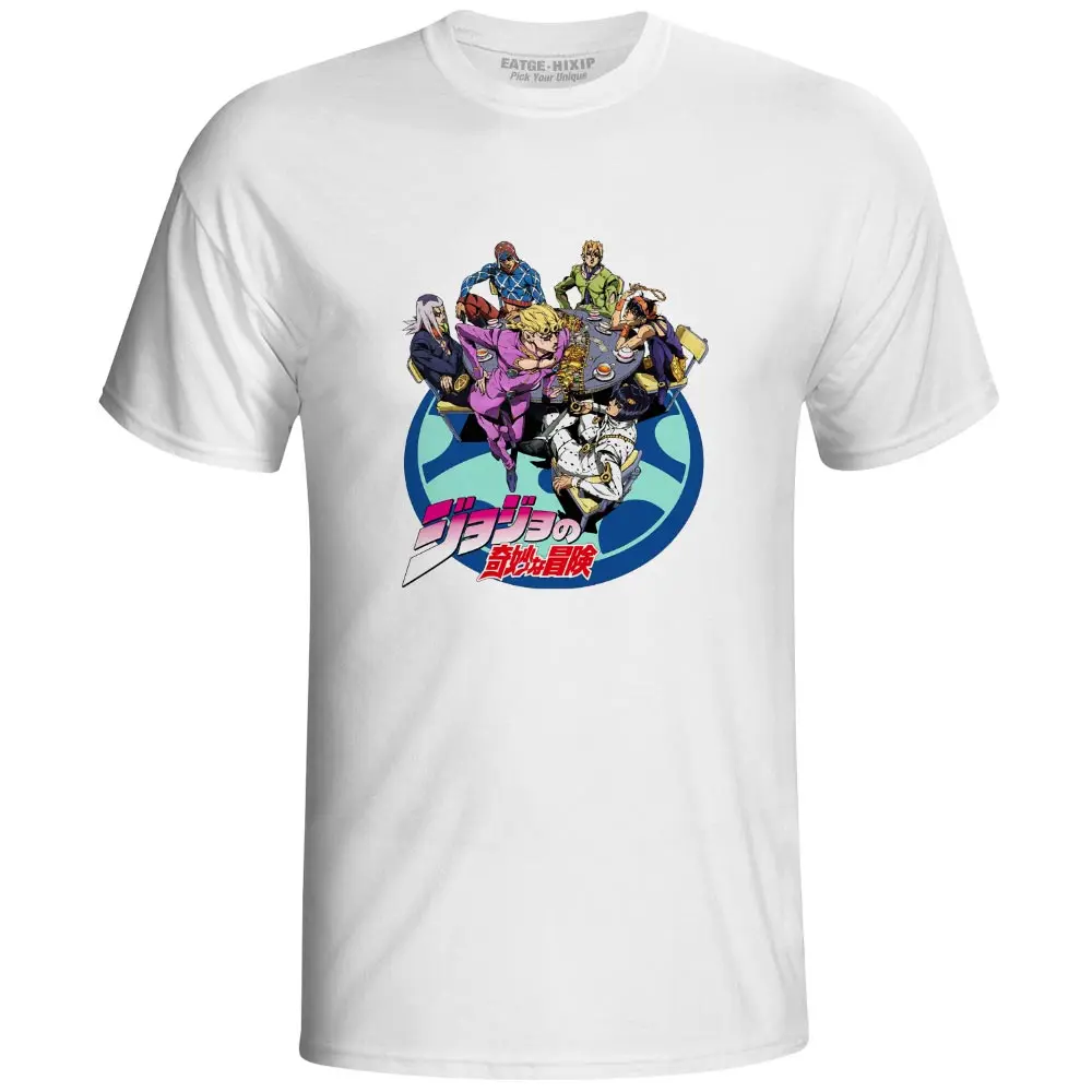 

JoJo Bizarre Adventure Golden Wind All Star T Shirt Creative Design Novelty T Shirt Casual Style Skate Brand Women Men Top Tee