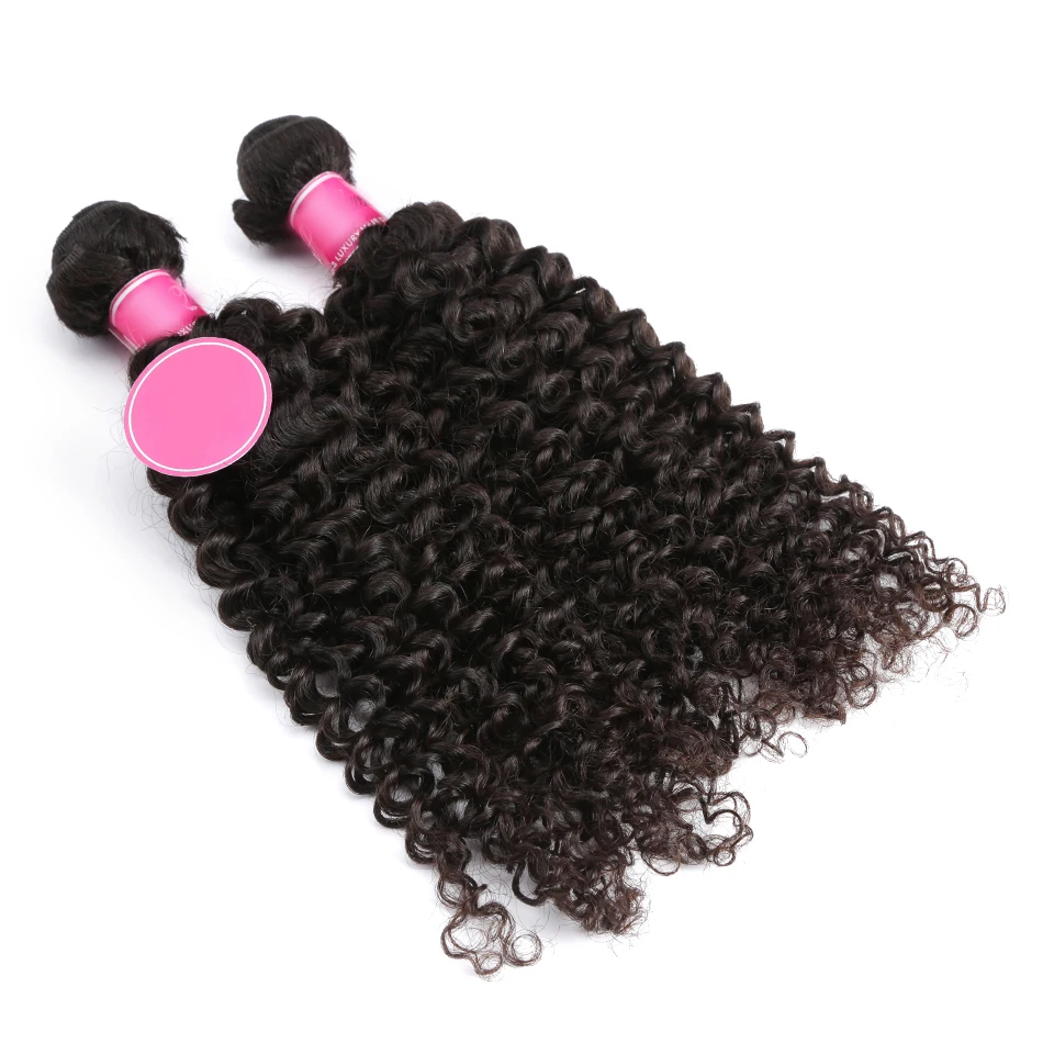 Poker Face Kinky Curly Weave Связки с кружевной фронтальной застежкой 4 шт./партия 13x4 фронтальные девственные человеческие волосы бразильские волосы пучки