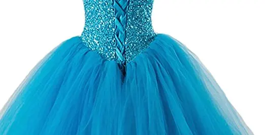 ANGELSBRIDEP-Quinceanera-Dress-2018-For-15-Years-Fashion-V-Neck-Tulle-Bead-Floor-Length-Womens-Sweet