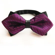 Горячая Распродажа розовый винный милый полосатый плед мужской галстук-бабочка Смешанный цвет галстук модный мужской свадебный платье аксессуары галстук-бабочка
