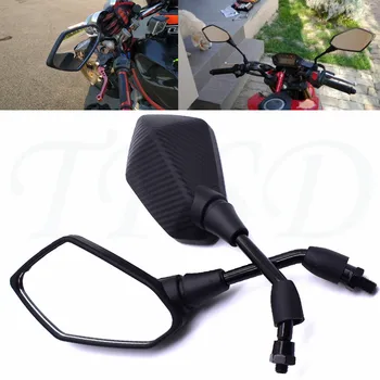 

carbon fiber color 10MM motorcycle off-road motorbike side rearview mirror For KTM 390 200 125 Duke RC125 RC200 RC390