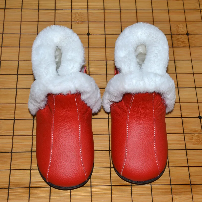 Ботильоны для маленьких девочек; Меховая зимняя обувь; Плюшевые Теплые Нескользящие Детские зимние ботинки для малышей; цвет серый, розовый, красный; chaussure de nina zapatos