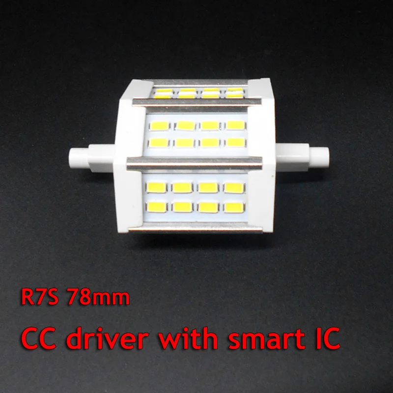 R7S светодиодный светильник SMD5730 5 W реальная власть R7S 78 мм светодиодный LED лампа Кукуруза прожектор лампа Энергосберегающая Замена 110 V 120 V 220 V