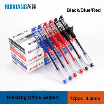 

12pcs Signature Gel Pen Business/Office/School Standard Black Pen 0.5mm Cheap&Smooth Writing Neutral Pen Promotional Stationery