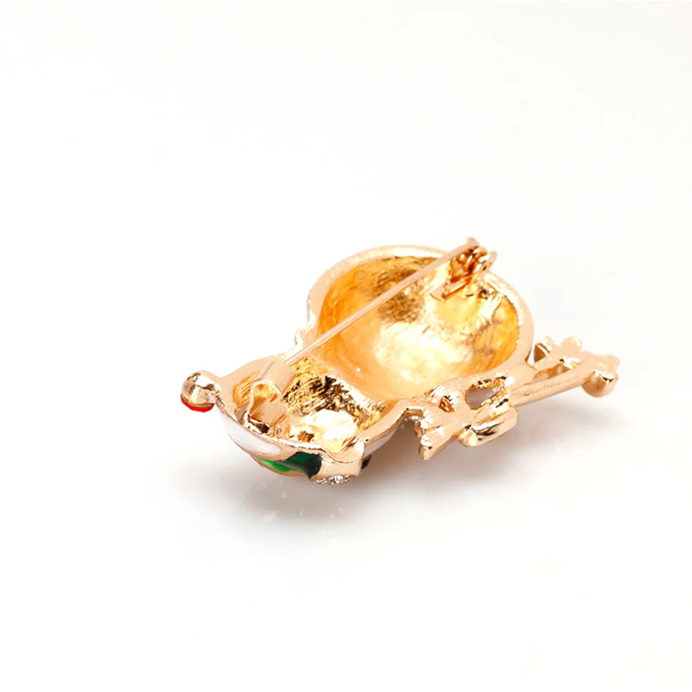 Custom Design Merry Christmas Brooch Pin Enamel Cute Christmas Snowmen Women Gold Color Brooch Supplies For Jewelry  (6)