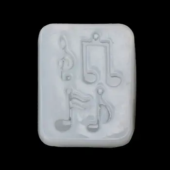 

Musical Note Pendant Silicone Mold Resin Jewelry Fondant Cake DIY Mould Tools