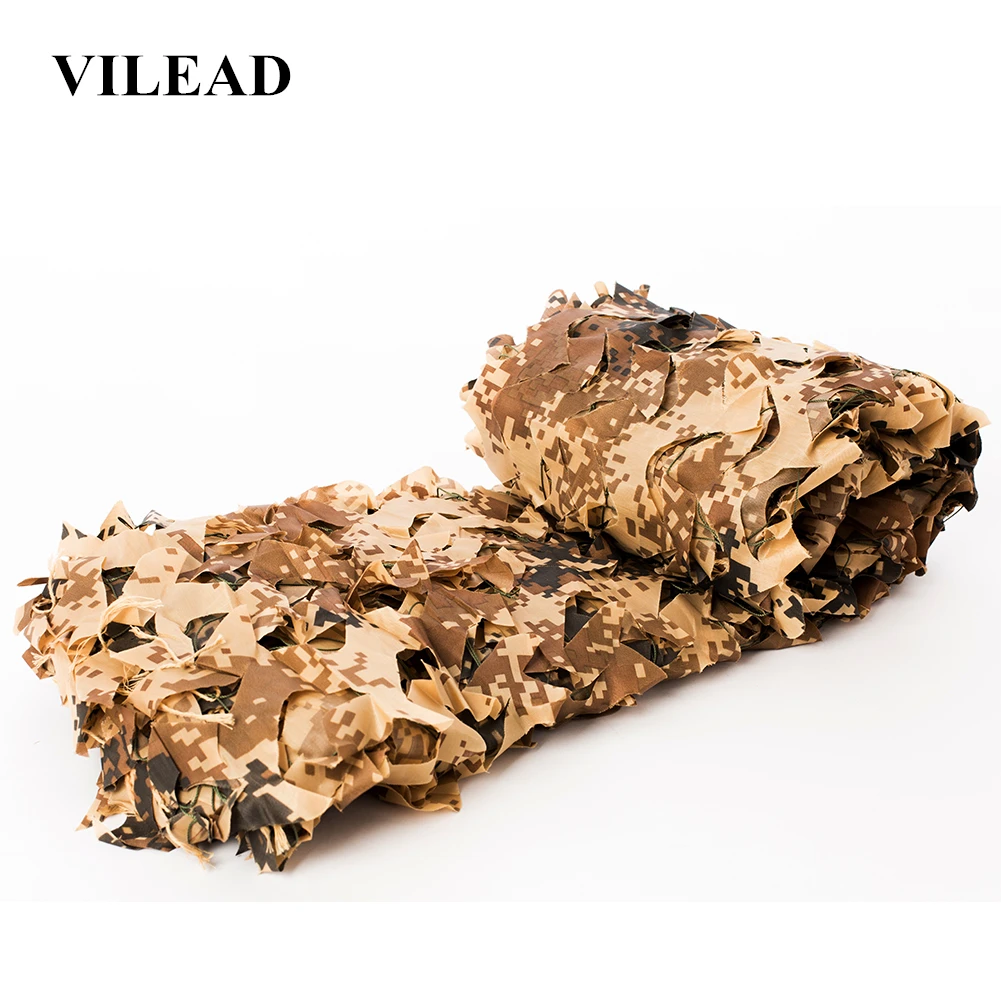 

VILEAD 2x5M 3x4M Wide Desert Digital Camouflage Net Sun Shelter Camo Netting Hunting Camping Tent Shade Net Car Awning Shelter