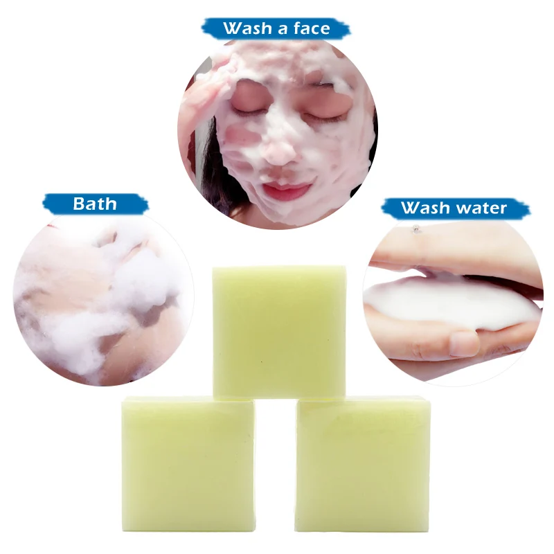 Sea Salt Soap Cleaner Removal Pimple Pores Acne Treatment Goat Milk Moisturizing Wash Basis soap for Face body skin Care TSLM