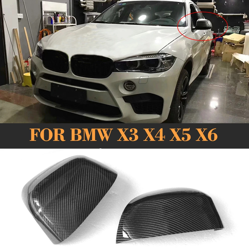 Карбоновая Автомобильная боковая зеркальная крышка для BMW X3 F25 X4 F26 X5 F15 14 16 X6 F16 15