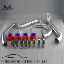 Intercooler Piping Kit for SUPRA MK4 MK JZA80 TURBO 2JZ GTE BK red size 60*36*20