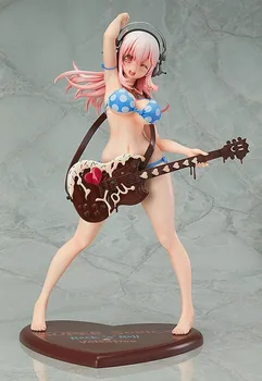 

SUPER SONIC Figurine WING Swimsuit Bikini Ver Chocolate Guitar PVC Action Figure Model Collection Toys